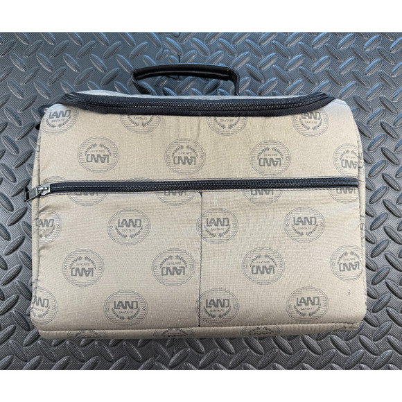 LAND Santa Fe Computer/Electronics Bag Leather Handle Rare Find 14" x 11.5" - Picture 1 of 7
